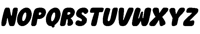 Chunky Playful Italic Font LOWERCASE