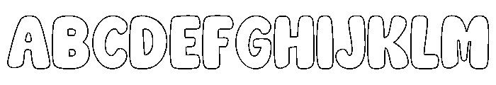 Chunky Playful Outline FONT