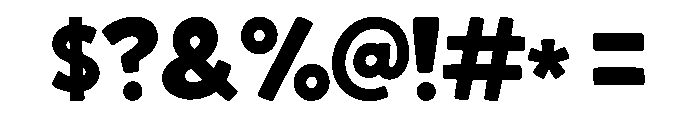 Chunky Playful Font OTHER CHARS