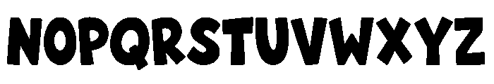 Chunky Playful Font LOWERCASE