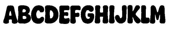 Chunky Plump Font UPPERCASE