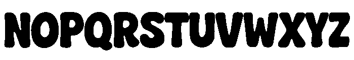 Chunky Plump Font UPPERCASE