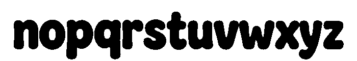 Chunky Plump Font LOWERCASE