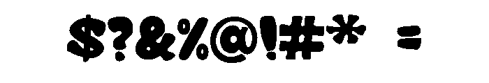 Chunky Pop Bounce Font OTHER CHARS