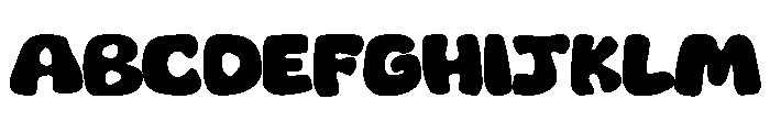 Chunky Pop Bounce Font UPPERCASE