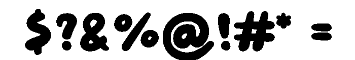 Chunky Pop Soda Font OTHER CHARS