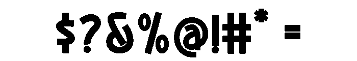 Chunky Pumpkin Regular Font OTHER CHARS