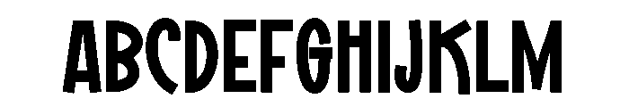 Chunky Pumpkin Regular Font UPPERCASE