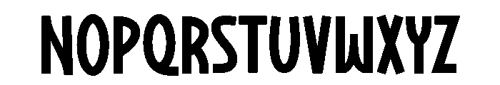 Chunky Pumpkin Regular Font UPPERCASE