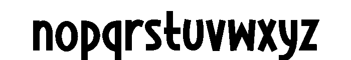 Chunky Pumpkin Regular Font LOWERCASE