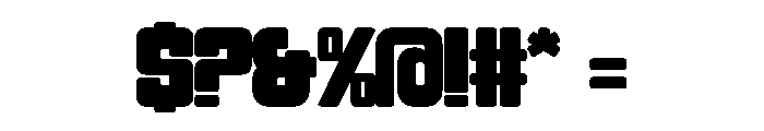 Chunky Regular Font OTHER CHARS