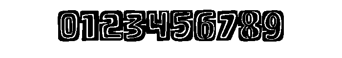 Chunky Retro Outline Co Regular Font OTHER CHARS