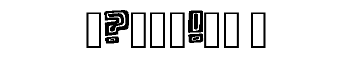 Chunky Retro Outline Co Regular Font OTHER CHARS