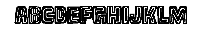 Chunky Retro Outline Co Regular FONT