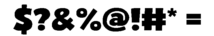 Chunky Rough Regular Font OTHER CHARS
