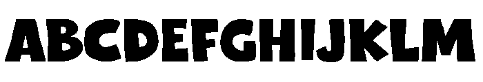 Chunky Rough Regular Font UPPERCASE