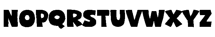 Chunky Rough Regular Font UPPERCASE