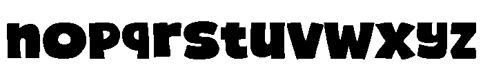 Chunky Rough Regular Font LOWERCASE