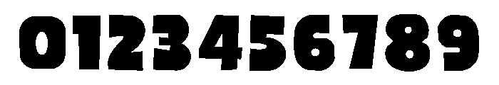 Chunky Rough Font OTHER CHARS