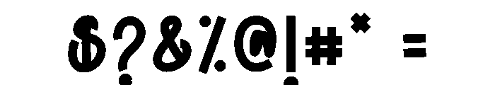 Chunky Rough Font OTHER CHARS