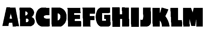 Chunky Rough Font UPPERCASE