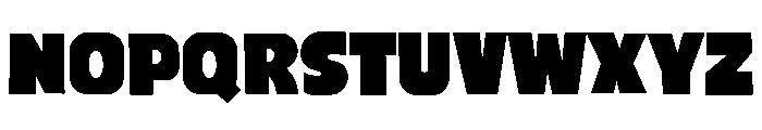 Chunky Rough Font UPPERCASE