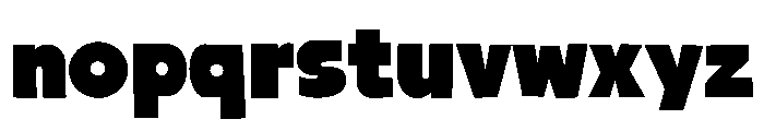 Chunky Rough Font LOWERCASE