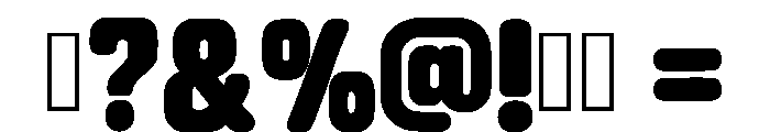 Chunky Round Regular Font OTHER CHARS