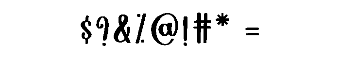 Chunky Scribble Font OTHER CHARS