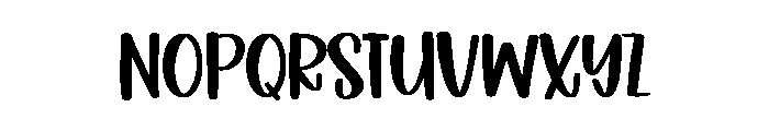 Chunky Scribble Font UPPERCASE