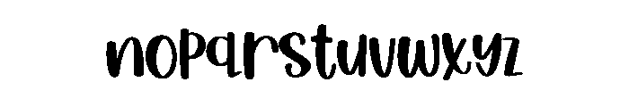 Chunky Scribble Font LOWERCASE