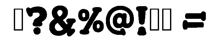 Chunky Sheriff Regular Font OTHER CHARS