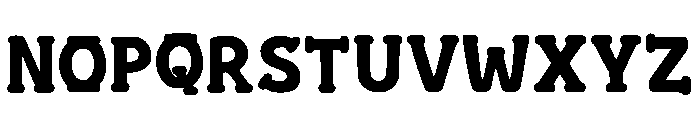 Chunky Sheriff Regular Font UPPERCASE