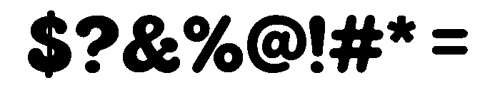 Chunky Smile Font OTHER CHARS