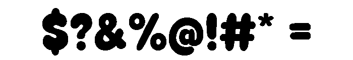 Chunky Soulmate Regular Font OTHER CHARS