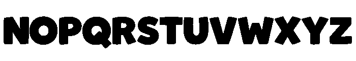Chunky Sticker Regular Font UPPERCASE