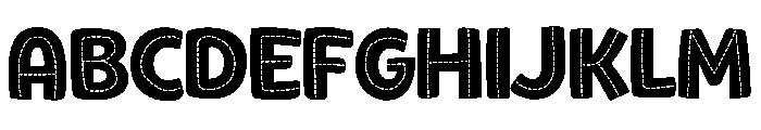Chunky Stitch Font UPPERCASE