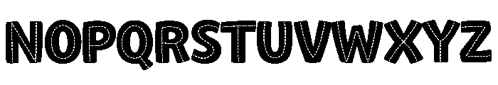 Chunky Stitch Font UPPERCASE