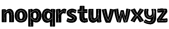 Chunky Stitch Font LOWERCASE
