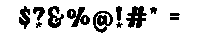 Chunky Summer Font OTHER CHARS