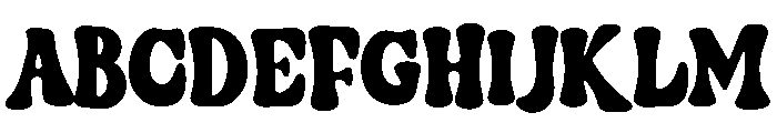 Chunky Summer Font UPPERCASE
