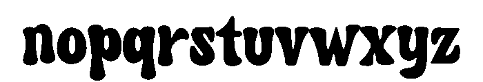Chunky Summer Font LOWERCASE