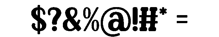 Chunky Sweet Regular Font OTHER CHARS