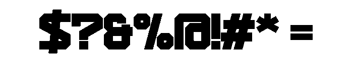 Chunky Varsity Regular Font OTHER CHARS