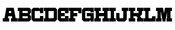 Chunky Varsity Regular Font UPPERCASE