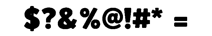 Chunky Waggle Font OTHER CHARS