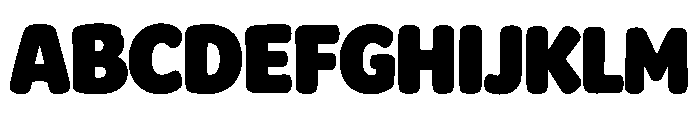 Chunky Waggle Font UPPERCASE