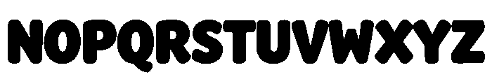 Chunky Waggle Font UPPERCASE