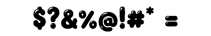 Chunky Whimsy Font OTHER CHARS