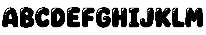 Chunky Whimsy Font UPPERCASE